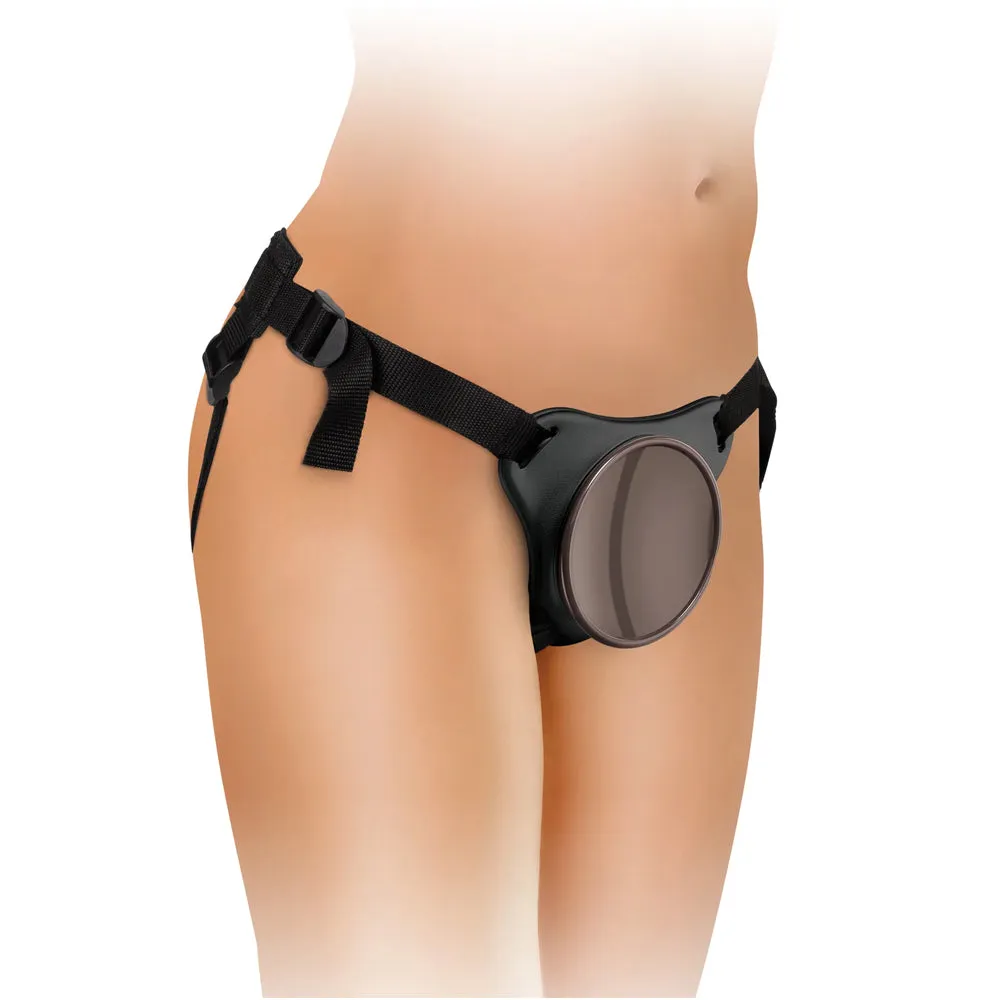 King Cock Elite Ultimate Vibrating Silicone Body Dock Strap-On Kit