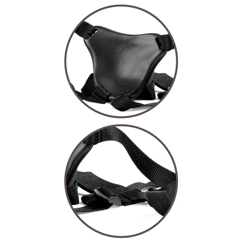 King Cock Elite Ultimate Vibrating Silicone Body Dock Strap-On Kit