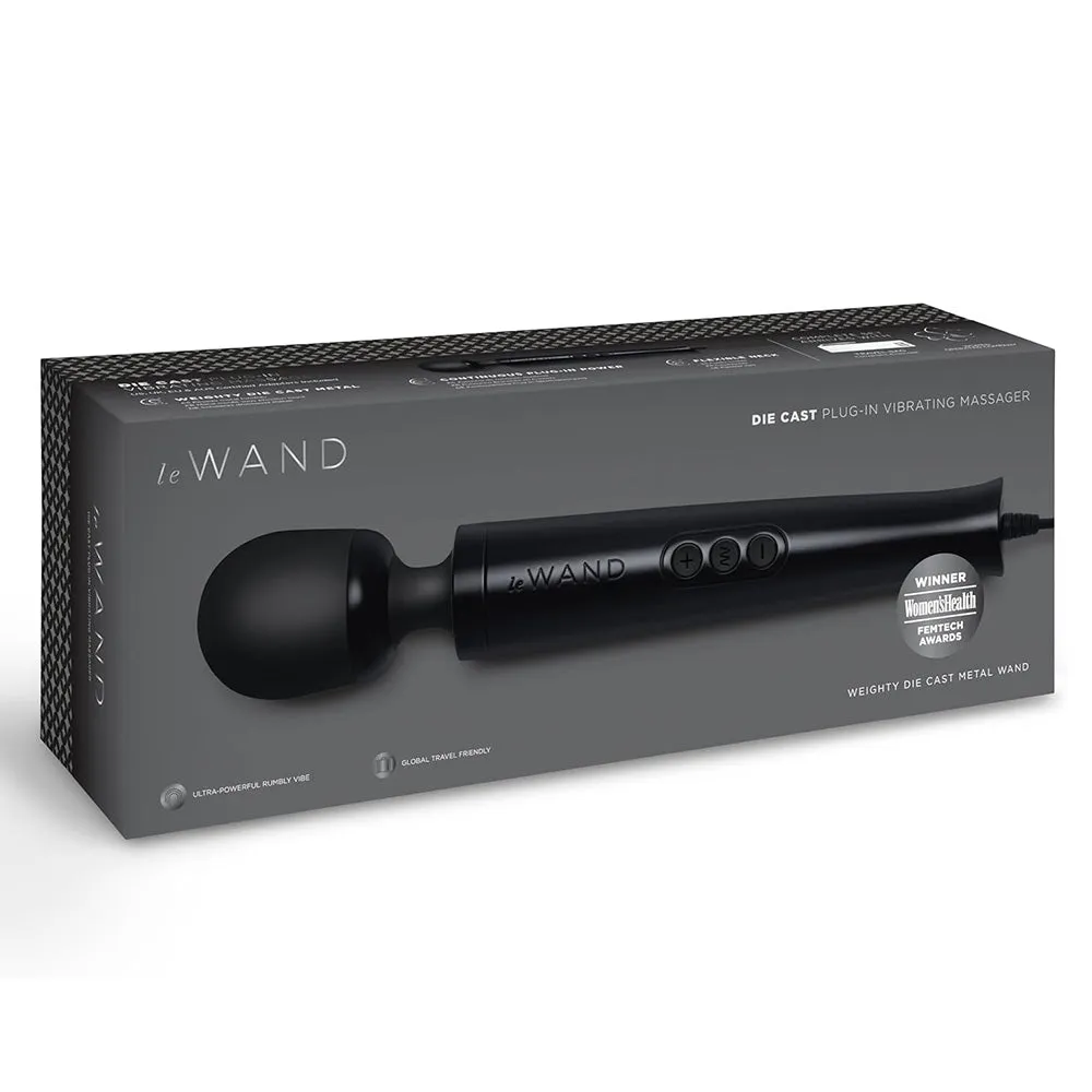 Le Wand Luxury Die Cast Metal Plug-In Vibrating Massager