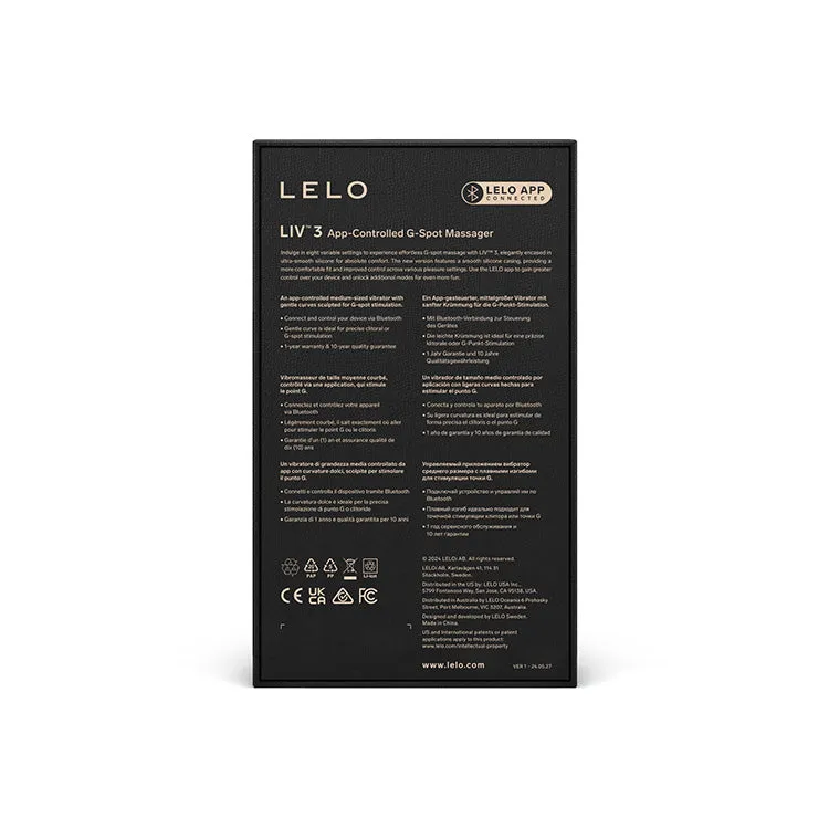 LELO Liv 3 App Controlled G-Spot Vibrator