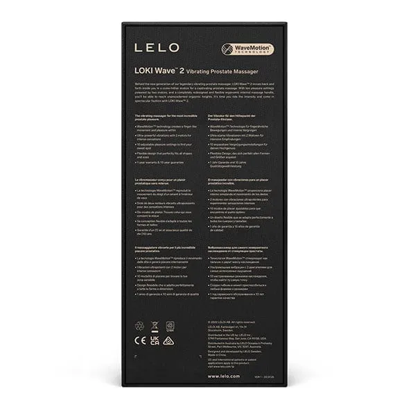 LELO - Loki Wave 2 Vibrating Prostate Massager