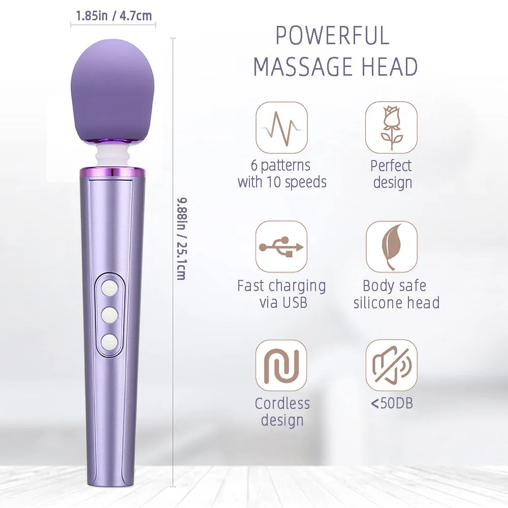 Leto Diva Cordless Rechargeable Wand Vibrator