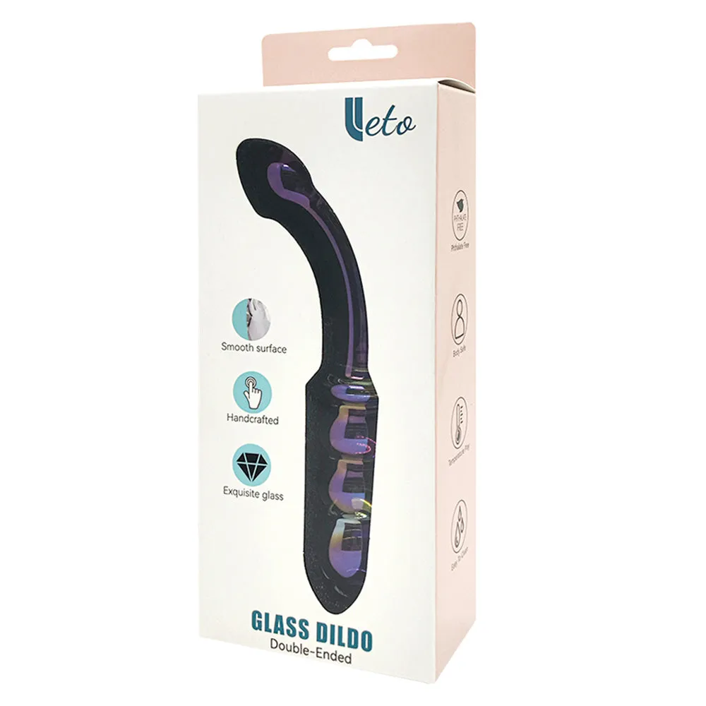 Leto Magic Glass Double-Ended G-Spot & Prostate Dildo