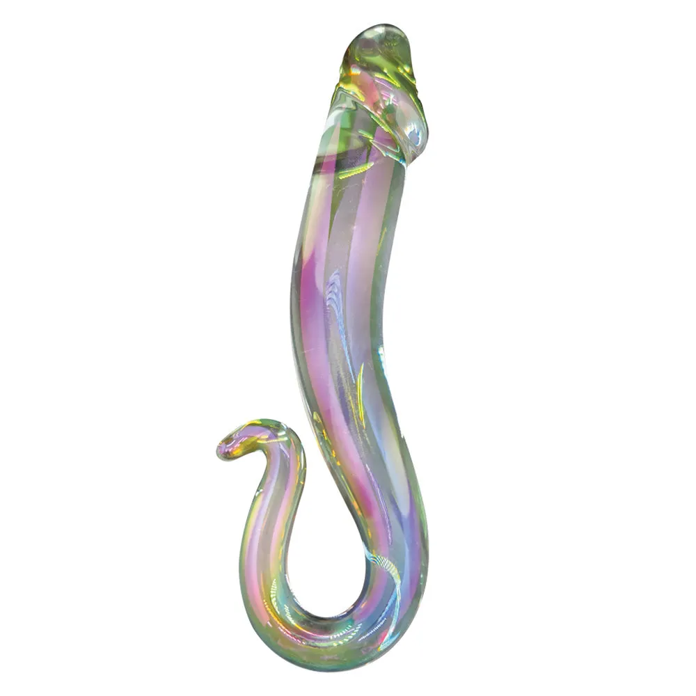 Leto Magic Glass Phallic Dildo With Ergonomic Handle