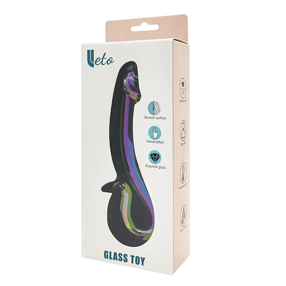 Leto Magic Glass Phallic Dildo With Ergonomic Handle
