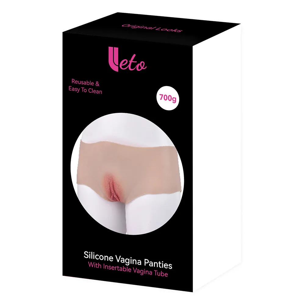 Leto Realistic Silicone Vagina Gaff Panties With Textured Tunnel