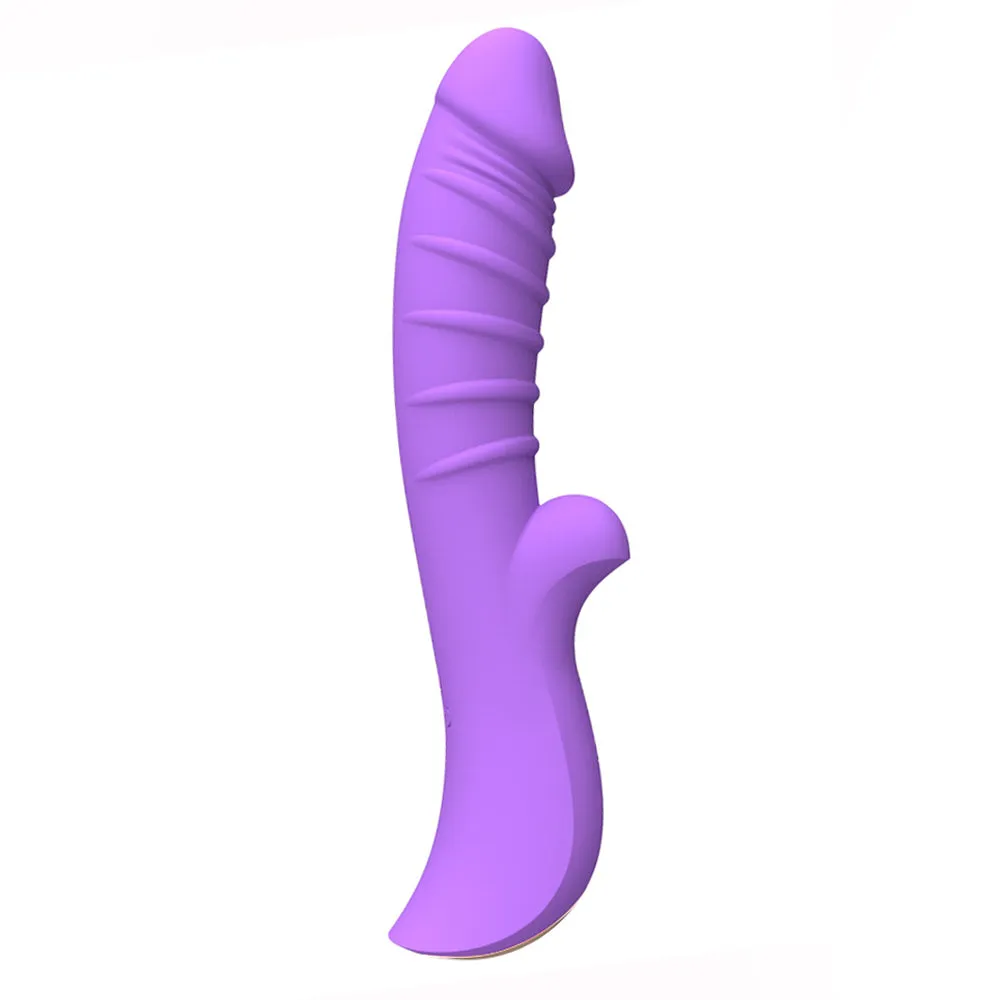 Leto Velvet Flexible Phallic Silicone Rabbit Vibrator