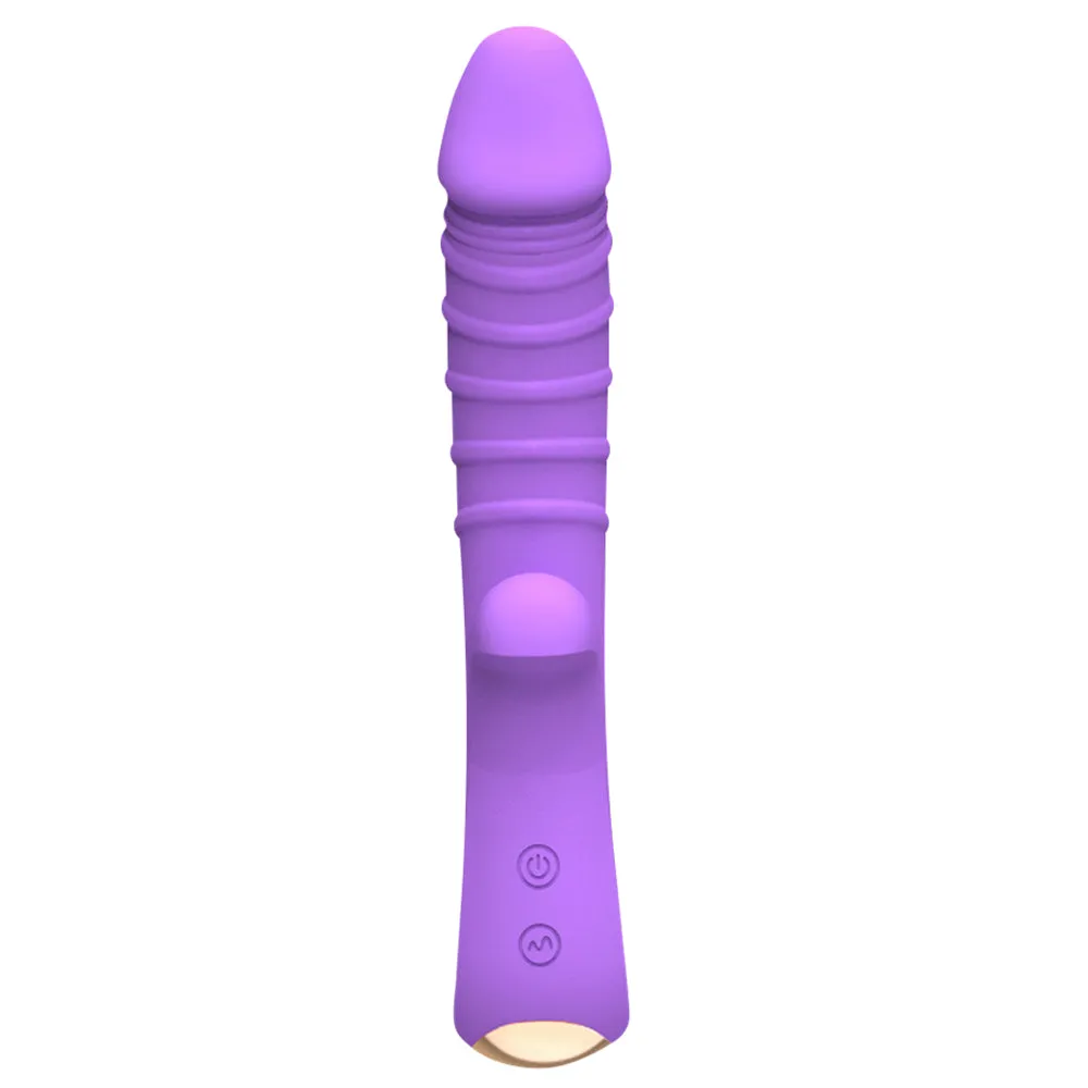 Leto Velvet Flexible Phallic Silicone Rabbit Vibrator