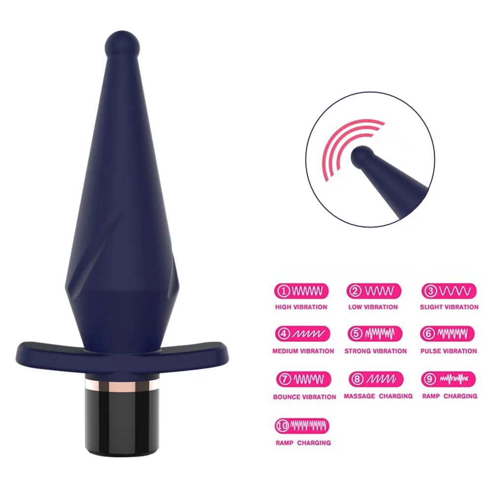 Leto Vortex 10-Mode Vibrating Silicone Anal Plug