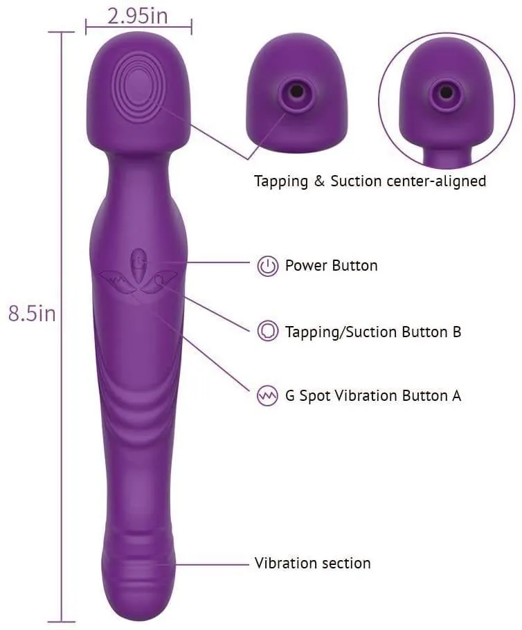 Lurevibe - Clitoral Sucking Vibrator G Spot Stimulation 10 Suction Vibration Patterns