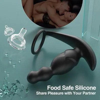 Luse APP Control Prostate Massager Anal Vibrator With Cock Ring Men Sex Toys