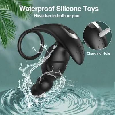 Luse APP Control Prostate Massager Anal Vibrator With Cock Ring Men Sex Toys