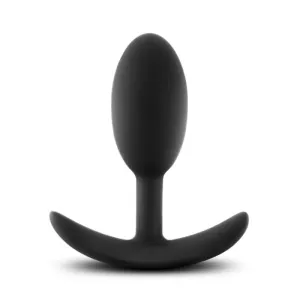 Luxe - Wearable Vibra Slim Plug - Medium - Black