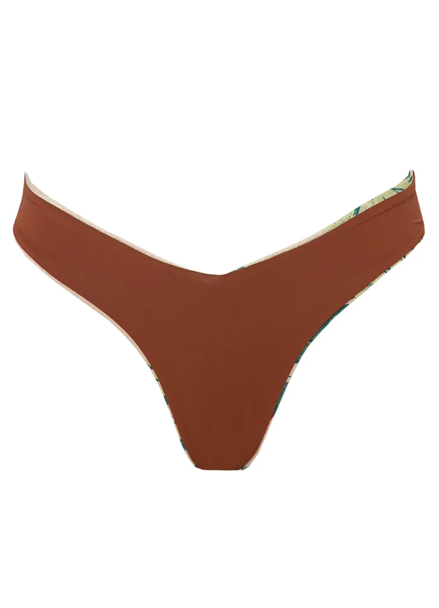 Maaji Palm Glow Valerya Regular Rise Double V Bikini Bottom