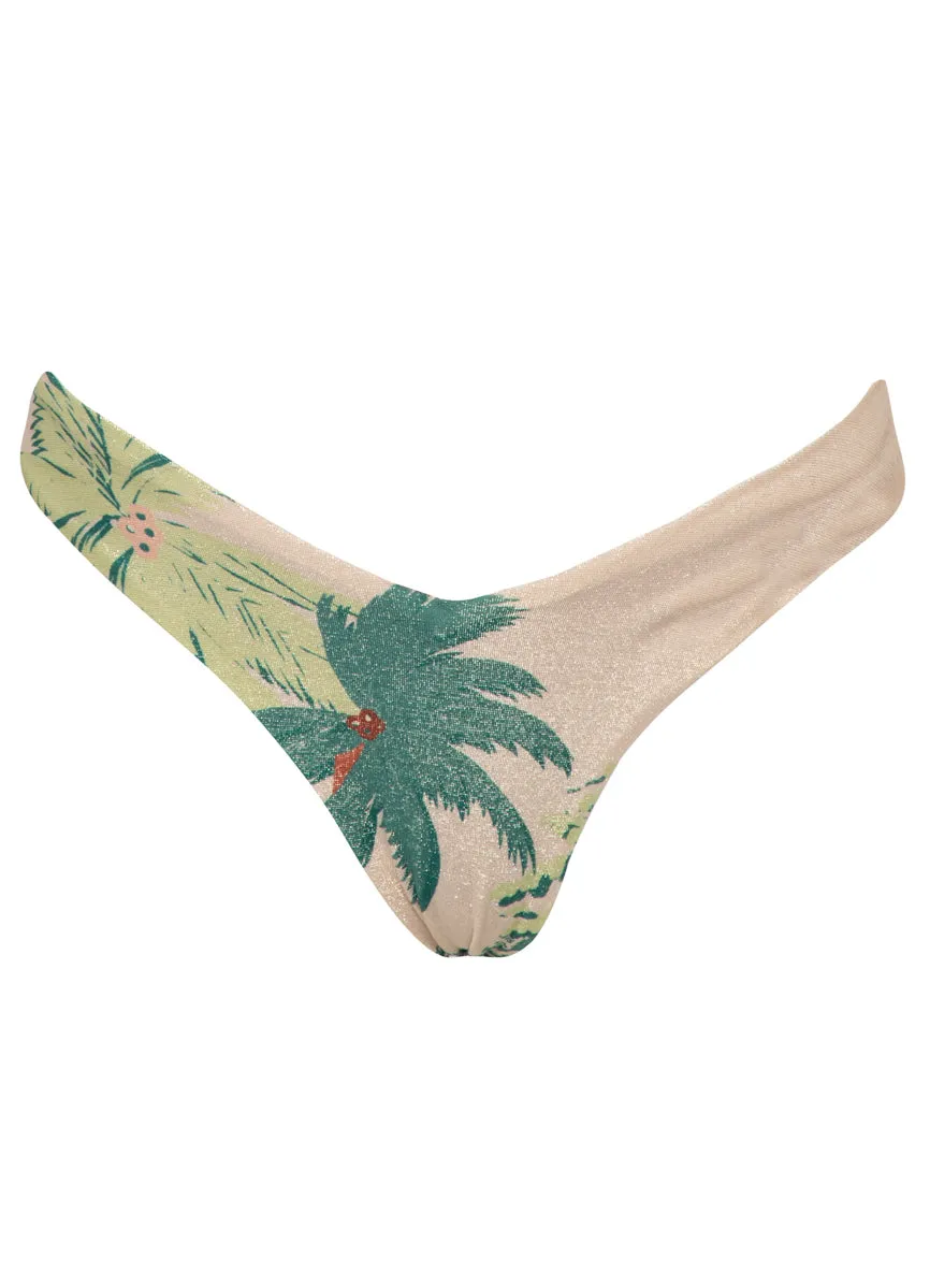 Maaji Palm Glow Valerya Regular Rise Double V Bikini Bottom