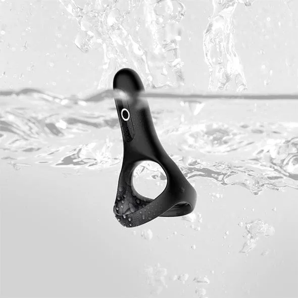 Magic Motion - Magic Rise Smart App-Controlled Wearable Silicone Cock Ring (Black)