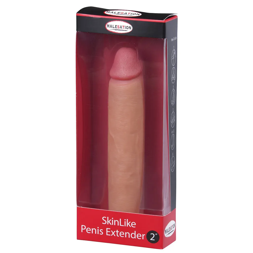 Malesation Skinlike Realistic 2" Penis Extender Sleeve