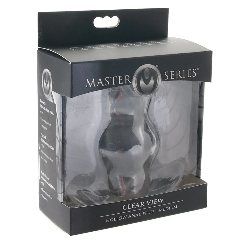 Master Series Clear View Hollow Anal Plug