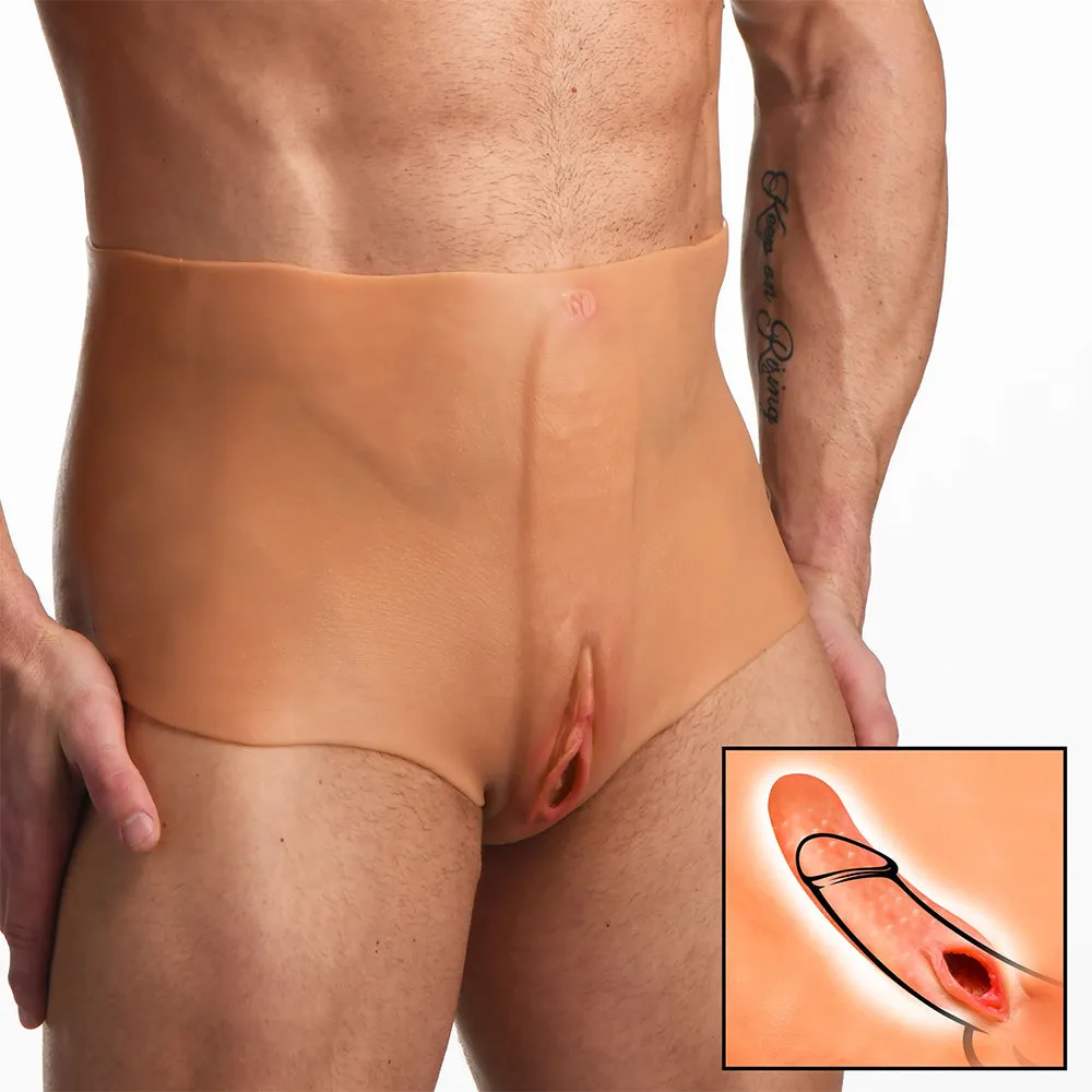 Master Series Realistic Silicone Pussy & Ass Panties