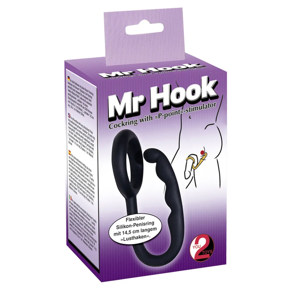Mr Hook Cock Ring With P-Point Stimulator