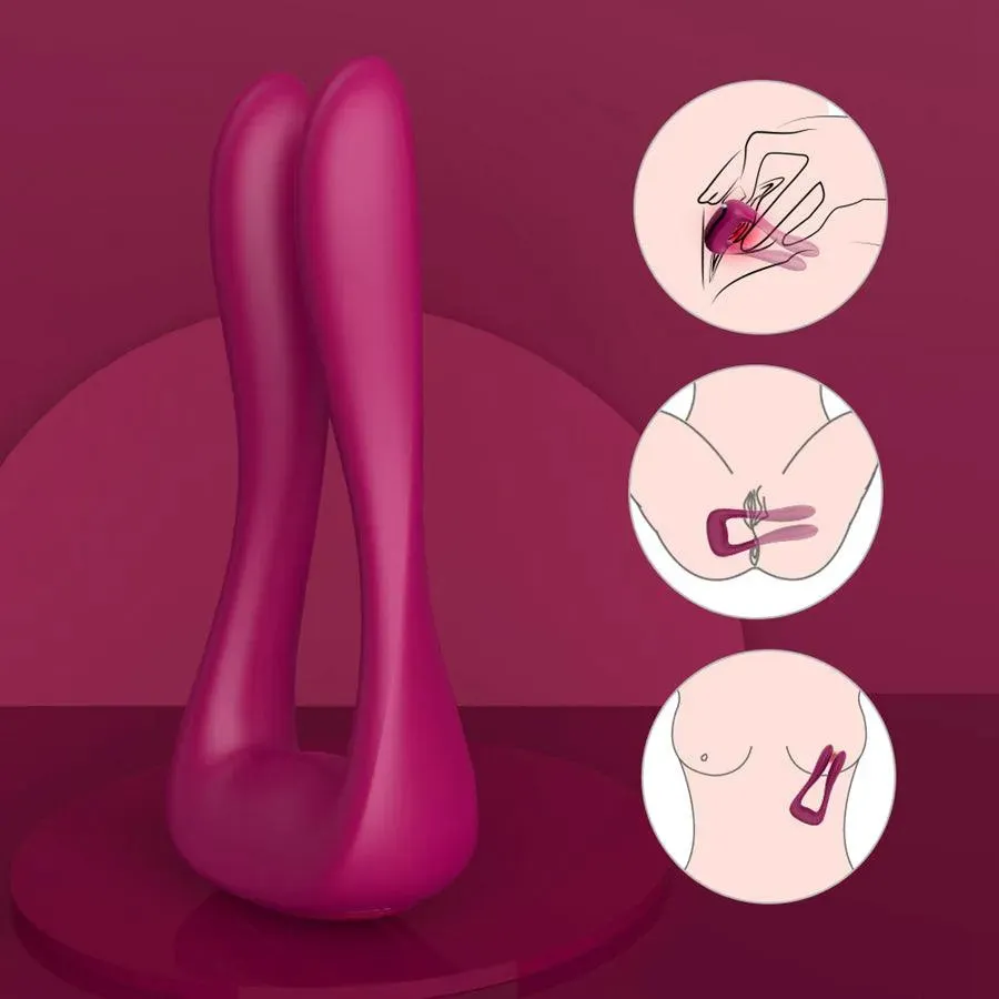 Multiple Function Bunny Ear Vibrator