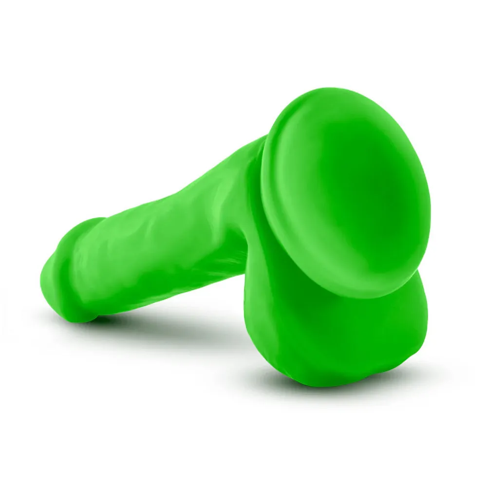 Neo 6" Dual-Density PVC Dildo With Balls