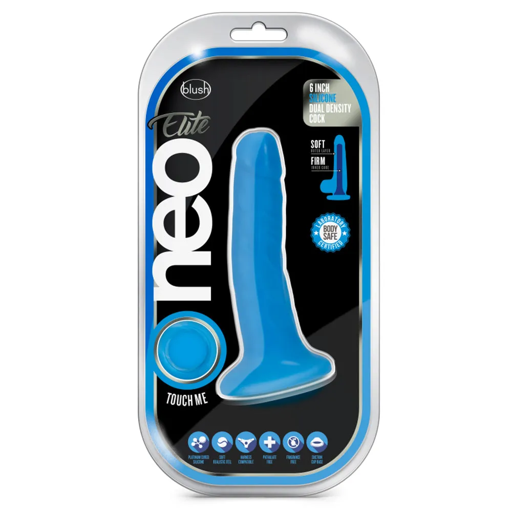 Neo Elite 6" Dual-Density Silicone Cock Dildo