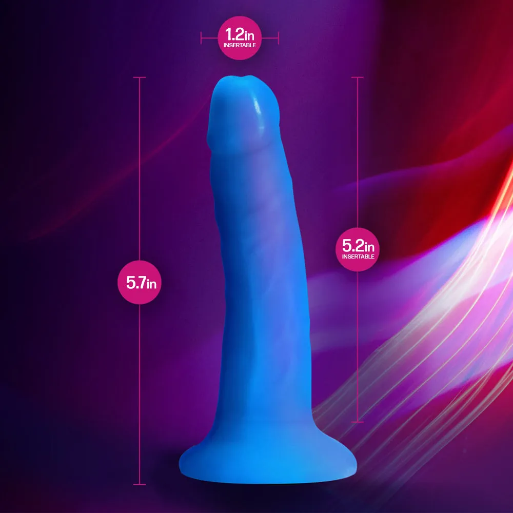 Neo Elite 6" Dual-Density Silicone Cock Dildo