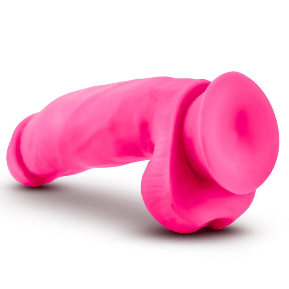 Neo Elite 7" Silicone Dual Density Cock With Balls