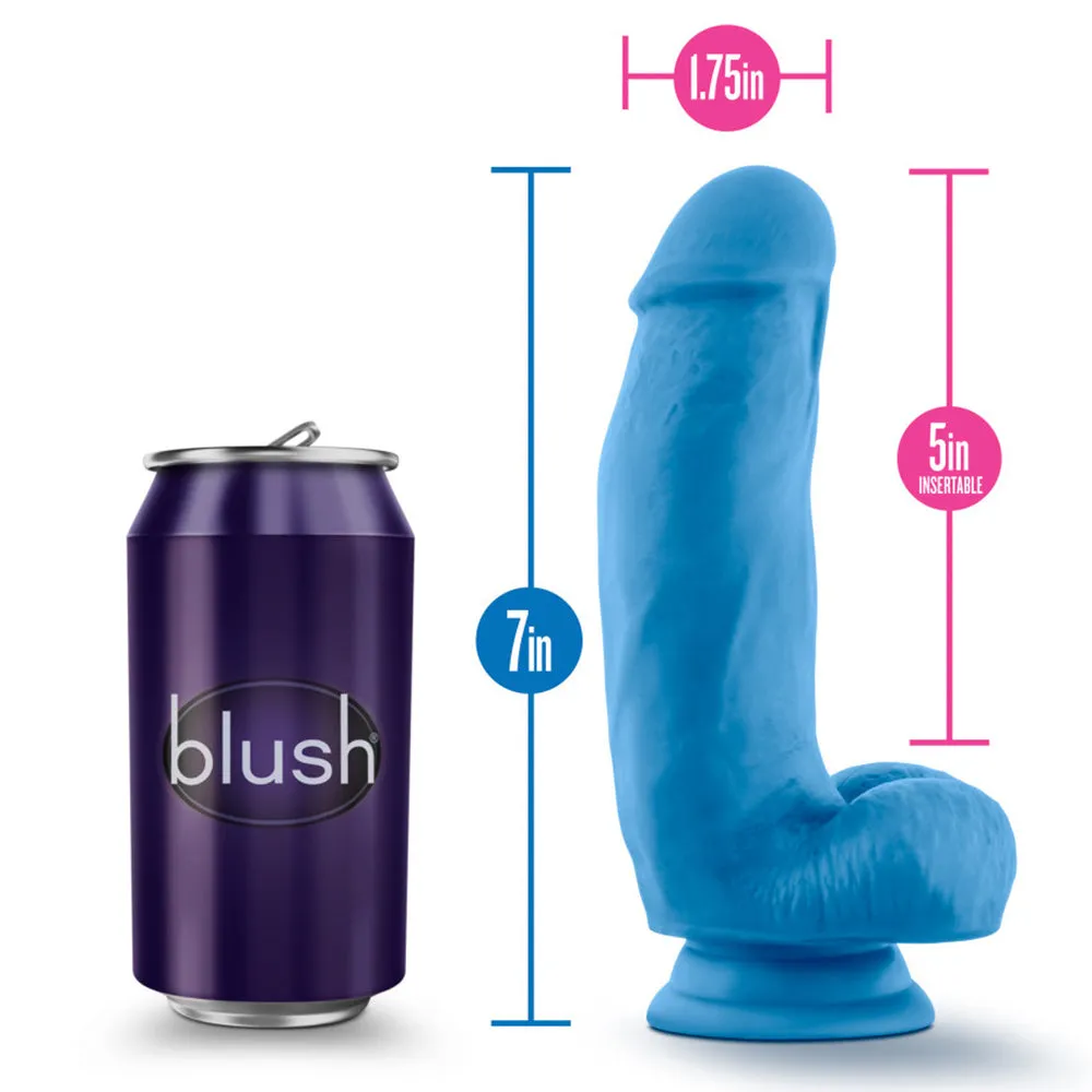 Neo Elite 7" Silicone Dual Density Cock With Balls