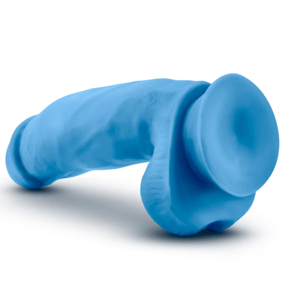 Neo Elite 7" Silicone Dual Density Cock With Balls