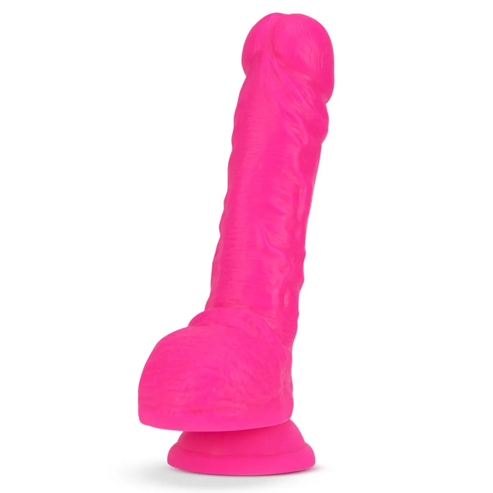 Neo Elite 9" Silicone Dual Density Cock & Balls Dildo