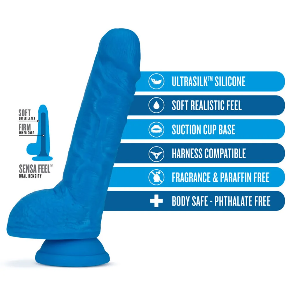 Neo Elite 9" Silicone Dual Density Cock & Balls Dildo