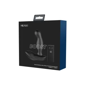 Nexus - Boost Rechargeable Inflatable Prostate Massager with Remote Control (Black)