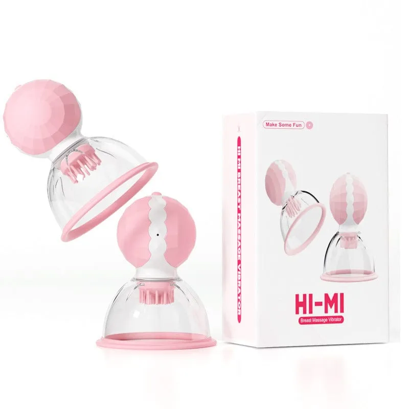 Nipple Rotation Vibrator Breast Suckers Massager for Women