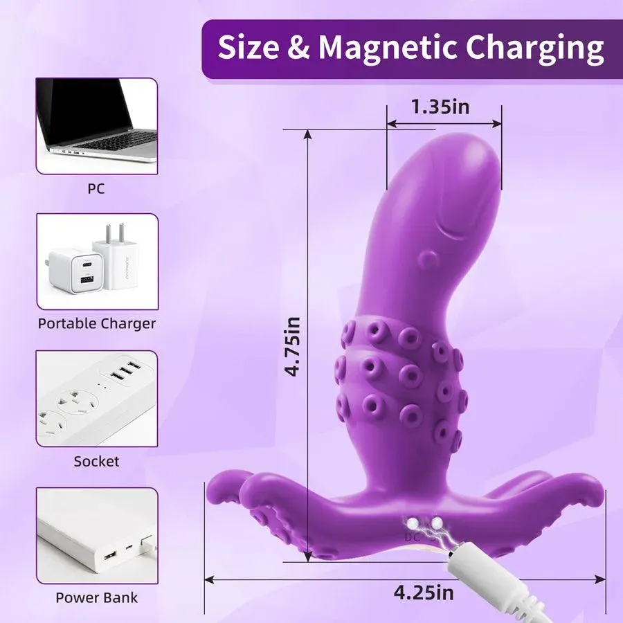 Octopus Remote Control Bluetooth Panty Vibrator