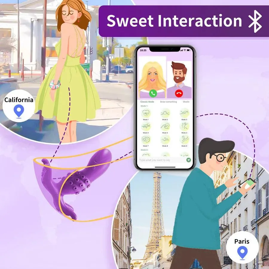 Octopus Remote Control Bluetooth Panty Vibrator