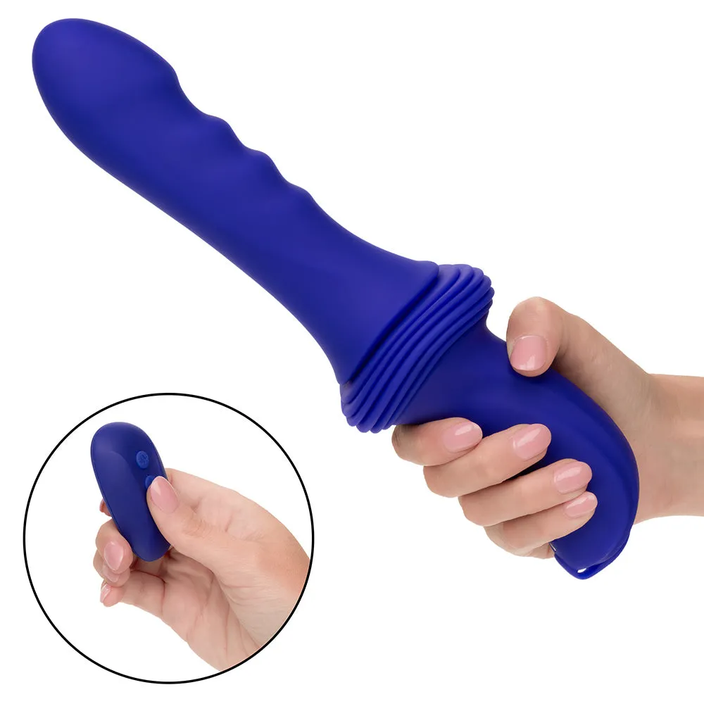 Overdrive Ridged Thruster Remote Control Sex Machine & Suction Mount