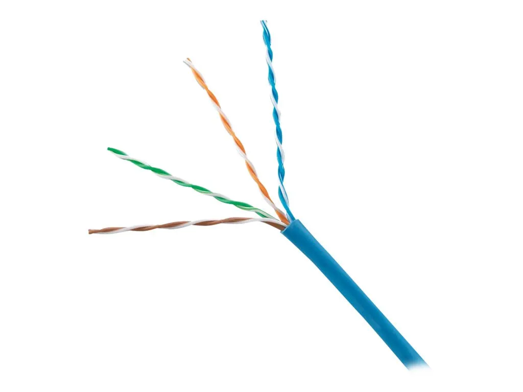 Panduit TX6 - Bulk cable - 1000 ft - 0.2 in - UTP - CAT 6 - IEEE 802.3af/IEEE 802.3at/IEEE 802.3bt - CMP - plenum, solid - international PUP6C04IG-W