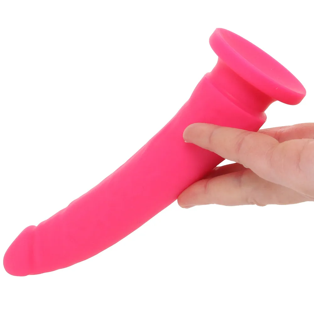 PinkCherry Premium 6.5 Inch Pink Silicone Realistic Dildo
