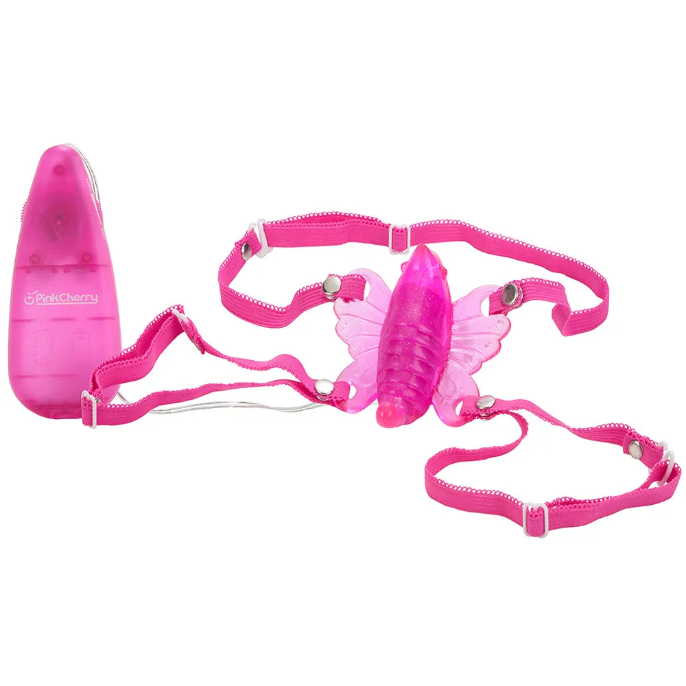 PinkCherry Wearable Butterfly Vibe in Pink