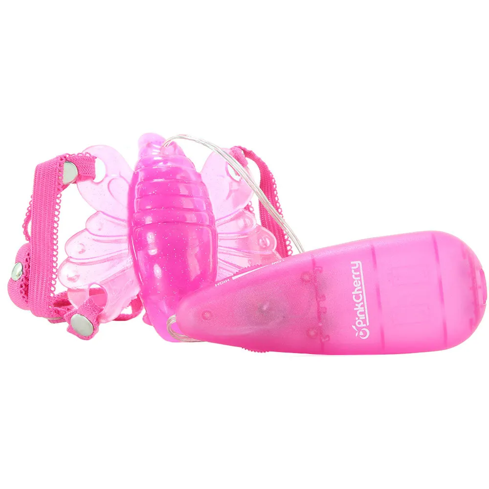 PinkCherry Wearable Butterfly Vibe in Pink