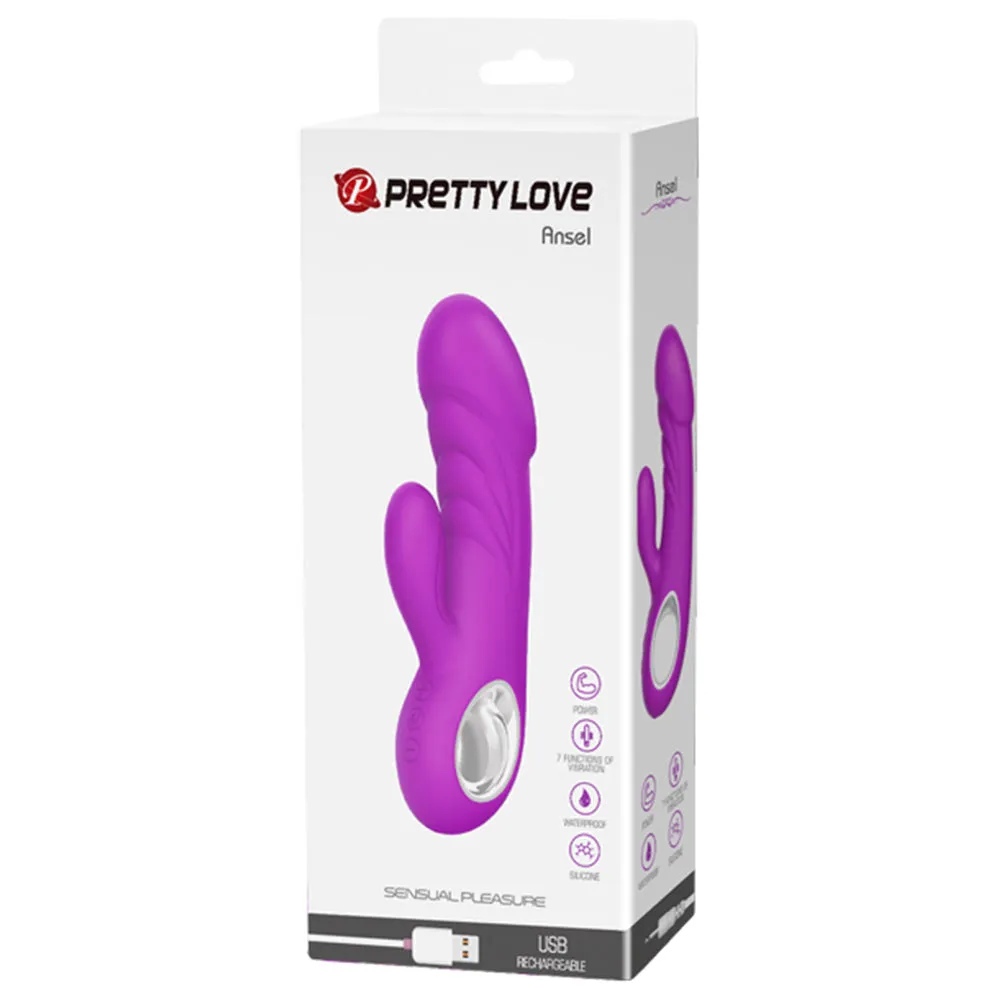 Pretty Love Ansel Thick Ridged Rabbit Vibrator
