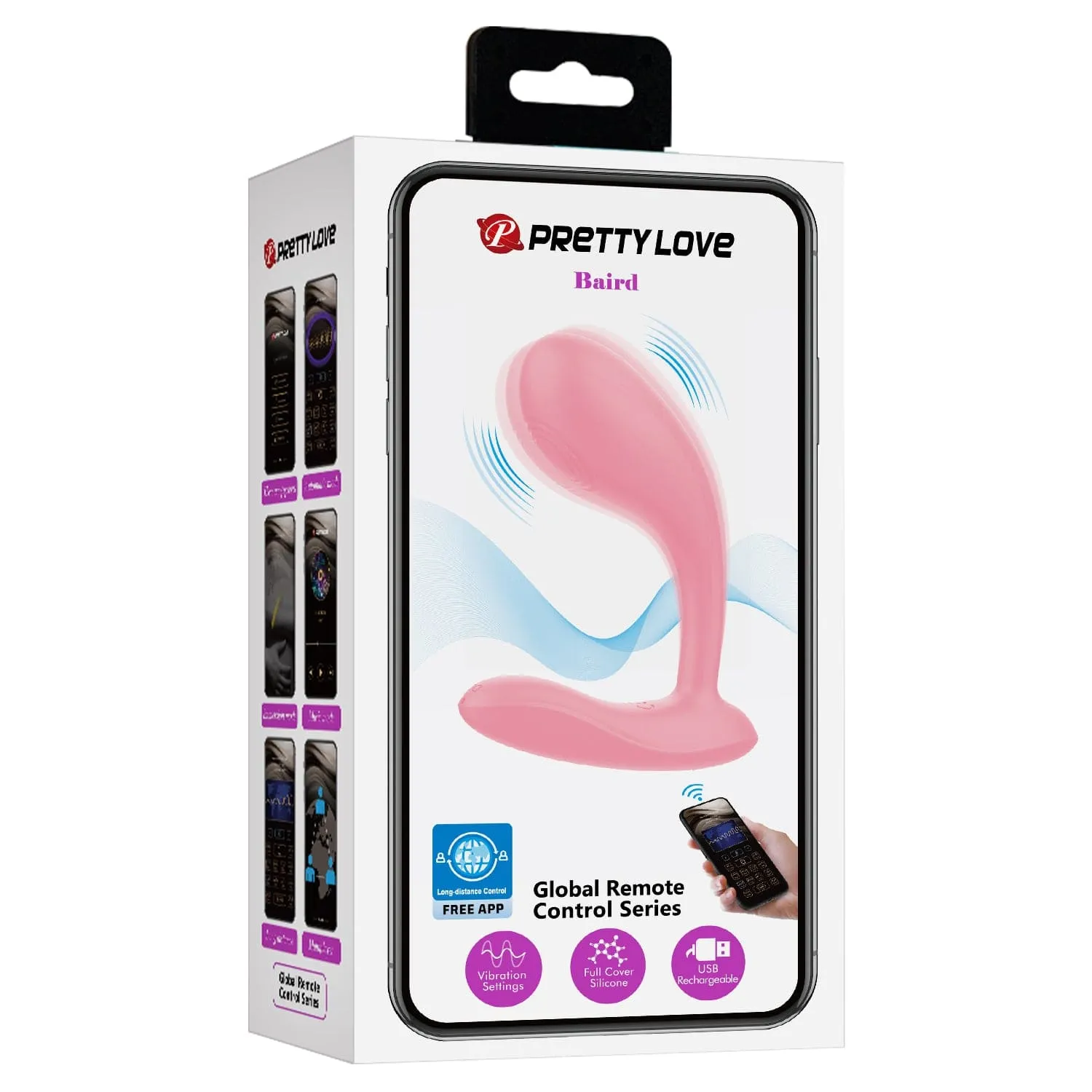 Pretty Love - Baird App-Controlled G Spot Vibrator (Pink)
