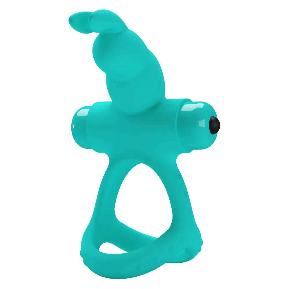 Pretty Love Passionate Figgy Vibrating Rabbit Cock & Ball Ring
