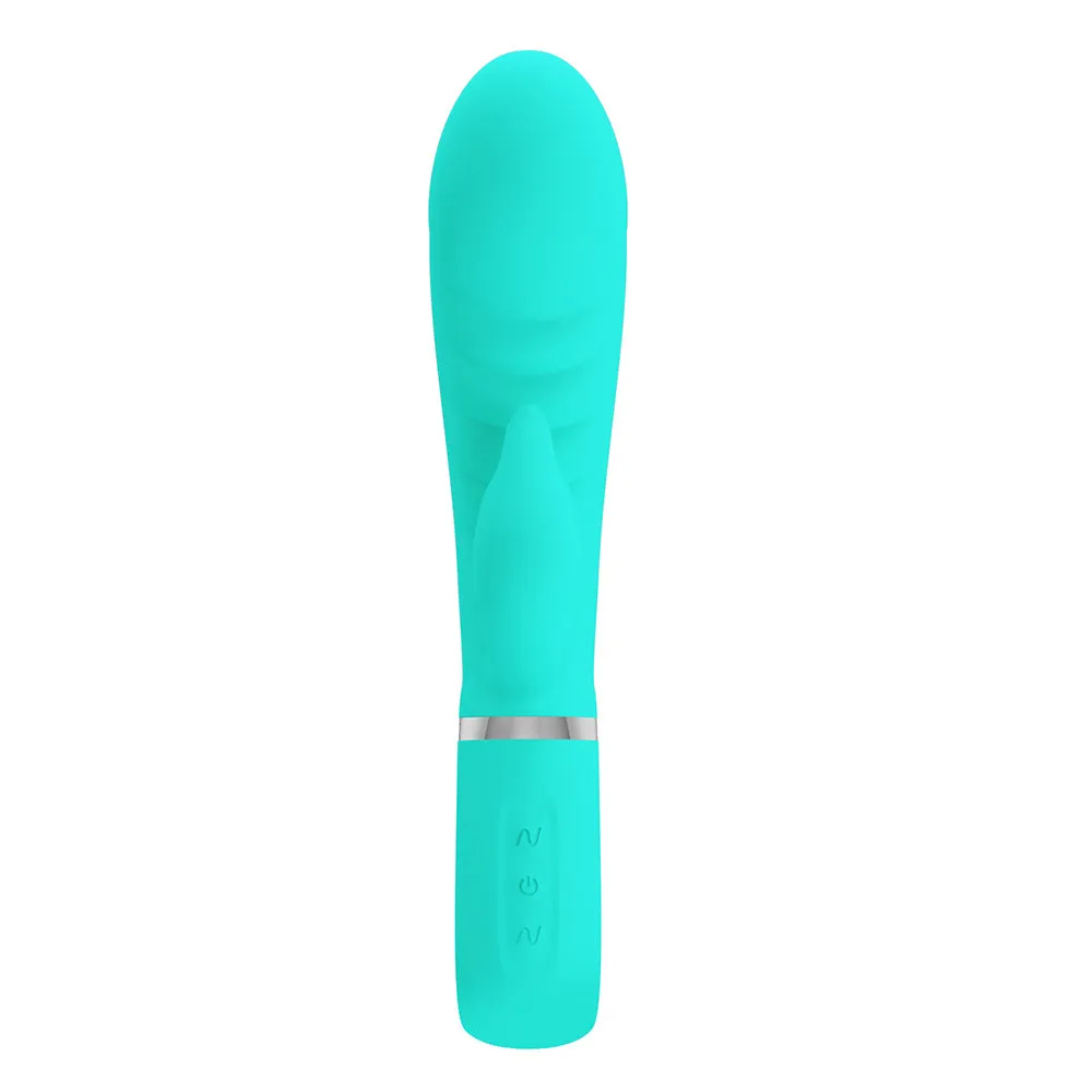 Pretty Love Prescott Dual-Density Ribbed Silicone Rabbit Vibrator