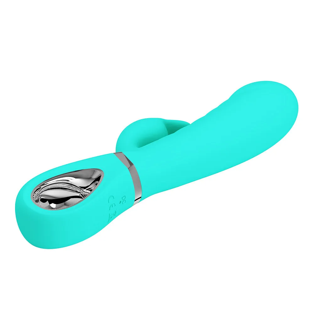 Pretty Love Prescott Dual-Density Ribbed Silicone Rabbit Vibrator