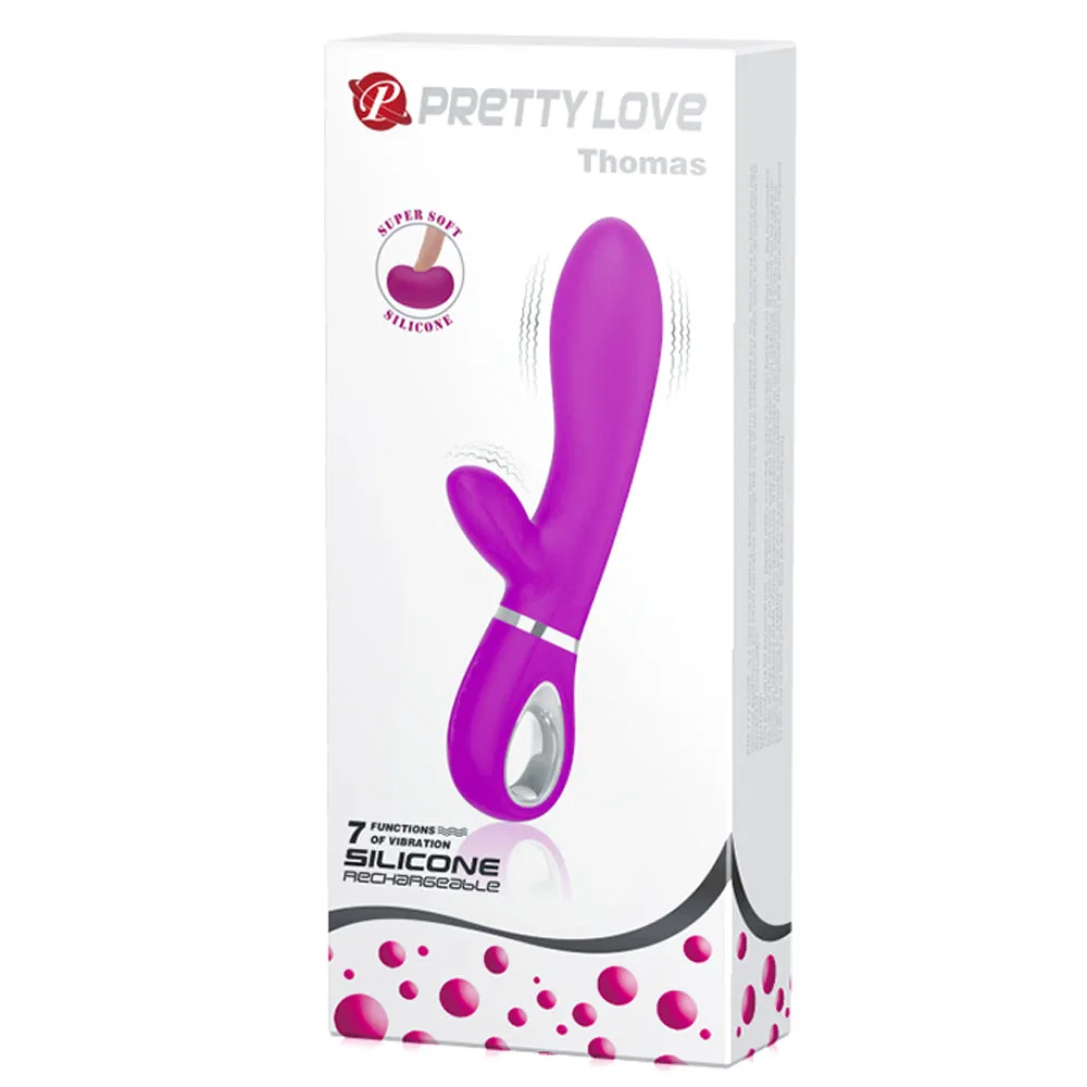 Pretty Love Thomas Dual-Density Silicone Rabbit Vibrator