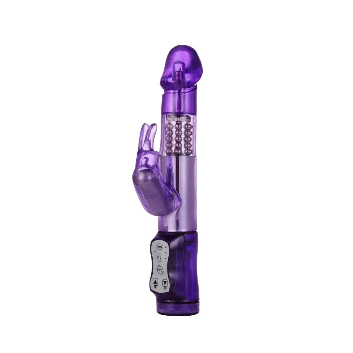 Rabbit Vibrator With 5 Rows Of Rotating Beads