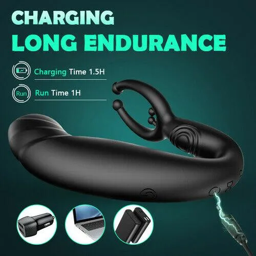 Rainstorm Bead Massage P-spot 9 Vibrating Prostate Massager with Remote Control Anal Vibrator Adult Sex Toys